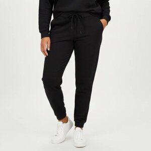 American Giant Womens M Black Jogger Sweat Pant Pockets Drawstring